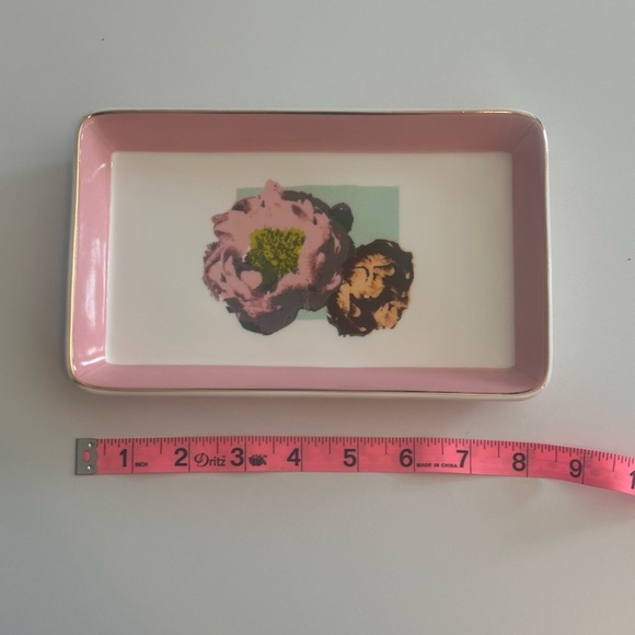 J. Crew Porcelain Floral Vanity Jewelry Tray - Picture 6 of 6